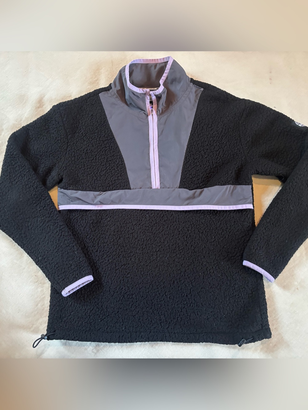 Victoria’s Secret PINK Sherpa Fleece Quarter-Zip Pullover XS